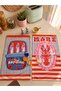 Lobster - Fish Patterned 2-Piece Colorful Kitchen Towel Set - 30X50Cm - 2-Piece Kitchen Towels - 2