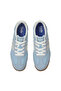 Women's Revival Leather Lace-Up Sneaker – Retro Arch Support, Two-Tone Casual Shoe Blue - 6