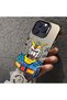 iPhone 13 Pro Compatible Stylish Male-Type Robot Pattern Protective Case - 4