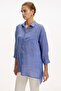 Shirt Collar Long Sleeve Ramie Linen Regular Shirt - 2