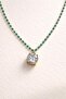Turquoise Beaded Solitaire Detailed Gold Necklace