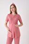 French Lace Embroidered 3-Piece Maternity Pajama Set - Cotton Breastfeeding Compatible Maternity Set - 7