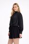 Plain Satin Blouse - 2
