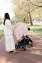 4 Layer Muslin Nursing Cover and Stroller Cover 110X80 Cm, Powder 100% Cotton with Tassels (Wiht Underwire) - 2