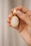 Gold Color Natural Stone Look Oval Earrings Non Tarnish Plated Stylish and Elegant Women's Earrings - 5