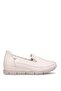 D26Ya-3985 Women's Genuine Leather Casual Shoes Cream