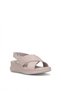 D26Ys-5320 Women's Genuine Leather Wedge Heel Sandals Gray - 2