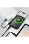M30-5000 Magnetic Power Bank 5000mAh PD 20W Fast Charging Phone Charger with Cable - Black - 5