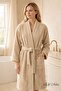 Single Bathrobe Kimono Collar Unisex Comfort - 2