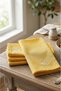 Be-28462-Ye 100% Cotton 40*40 cm Plain Napkin Set of 4 Yellow