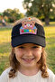Fun Girl's Visor Hat with 3D Teddy Bear Figure
