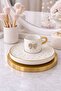 Turkish Coffee Cup with Gold Detail and Crystal Ribbon Design – Elegant Luxury Gift - 3