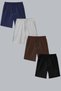 Kids Unisex Summer Shorts/Capri 4-Piece Super Deal Set Comfortable Fit 9 Colors Trending Product