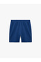 Cotton Comfortable Fit Sports Shorts with Pockets and Lace-Up Waist - 3