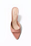 Franco Women's Heeled Patent Leather Sandals Salmon - 3