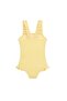 Uv Protected Textured Girls' Swimsuit - 2