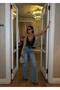 Crystal Stone Baggy Wide Leg Jeans - 4