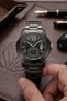 Cartin Special Design Black Calendar Round Premium Luxury Men's Wristwatch - 3