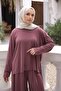 Modal Suit with Plum Sweat Pants - 3
