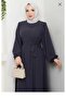 Medina Silk Casual Hajj and Umrah Balloon Sleeve Ferace-Smoked Gray - 2