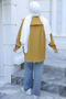Mustard Collar Detailed Buttoned Shirt - 4