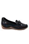 3830 Genuine Leather Casual Women's Shoes-Black - 2