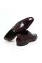 Red Brown Color Laceless Genuine Leather Men's Shoes - 2