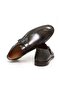 Khaki Color Laceless Khaki Leather Men's Shoes - 2