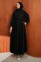 Black Jacket and Denim Dress Combination - 3