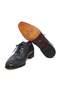 Dark Blue Color Lace-Up Genuine Leather Men's Shoes - 3