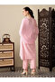Pink Silk Kurta Trouser & Dupatta - VRN1052- Pink-Size:XL-42-Inches - 5
