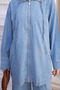 Blue Zippered Jacket and Trousers Denim Suit - 2