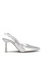 Elit Pm439 K3053 Women's Classic Heeled Shoes Silver