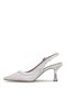 Elit Pm474 K134 Women's Classic Heeled Shoes Silver - 3