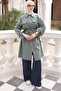 Çağla Waist Belted Double Pocket Gabria Cap