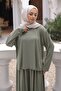 Khaki Sweat Pants Modal Set - 3