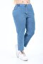 Women's Plus Size Elastic Waist Trousers - 3