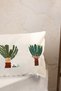 Decorative Throw Pillow - Embroidered Quiet Garden Patterned Embroidered Throw Pillow - 2