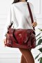Women's Soft Faux Leather Casual Hand and Shoulder Bag - 2