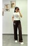 T-Shirt and Trousers Set with Floral Embroidery, Elastic Waistband and Pocket Detail - 3