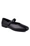 101 Genuine Leather Casual Women's Flats-Black
