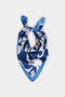 C2651AXBE227 وشاح نسائي أزرق منقوش