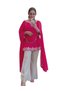 Pink Faux Georgette Kurta Trouser & Dupatta - HRT6384 - Pink