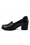 3400 Genuine Leather Classic Women's Shoes-Black - 3