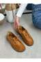 Tan Suede (Gavin) Lace Detail Women's Casual Shoes - 5