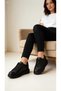Black Casual Sneaker with Laces, Lightweight and Comfortable Women's Sports Shoes Vdz03023