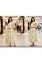Women Floral Printed with embroidered Alia Cut Anarkali Dress with Dupatta, Premium Mal Mal Cotton - 4