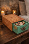 Hand-Painted Wooden Multi-Purpose Drawer Box – Decorative Storage Box for Jewelry, Makeup, and Sewing Supplies - 3
