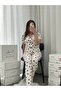 Women's Oslo Fabric Short Sleeve Patterned Pajama Set - 5