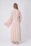 New Season Mink Maternity Stylish Lace Detailed Summer Design Buttoned Full Length Dressing Gown Nightgown Set - 5